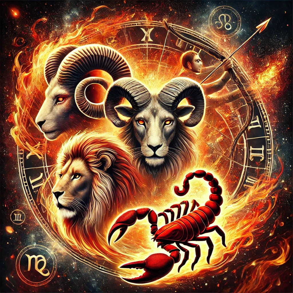 Aries, Leo, Sagittarius, Scorpio zodiac sign
